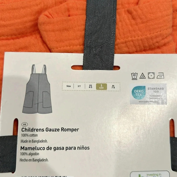 NWT Children’s Gauze Romper Various sizes - Picture 3 of 3